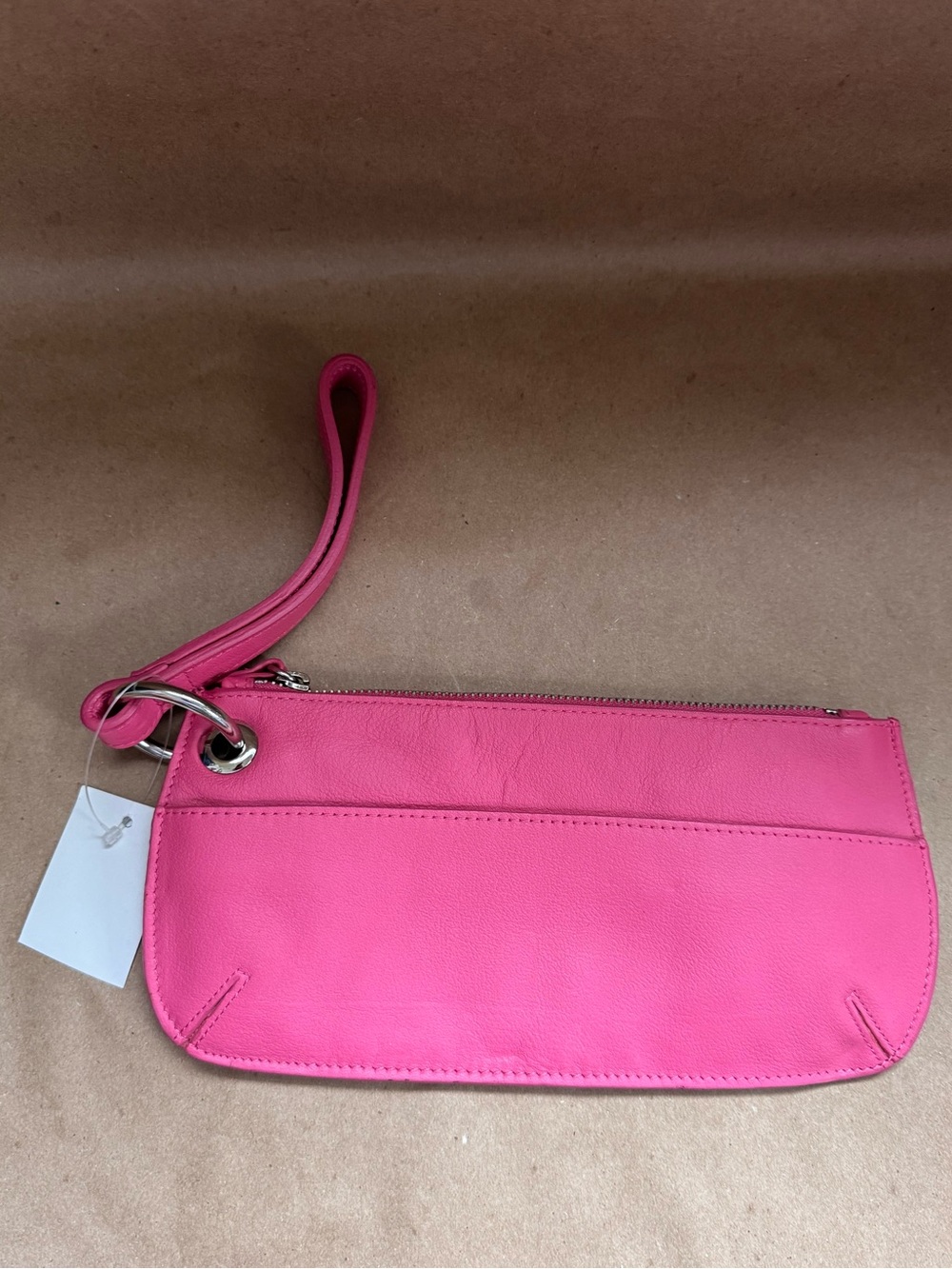 NWT Old Navy Pink Leather Wristlet. 9.5” by 4.25” by 0.5”